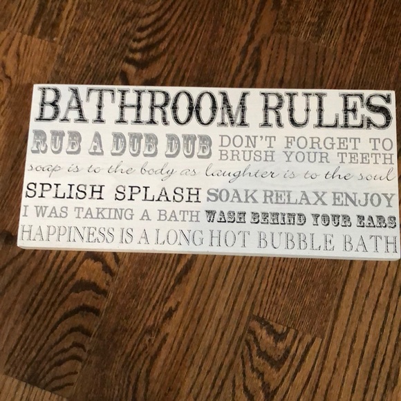 non branded Other - Bathroom sign